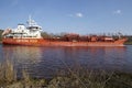 Hochdonn Ã¢â¬â Chemical tanker Crystal Skye at the Kiel Canal